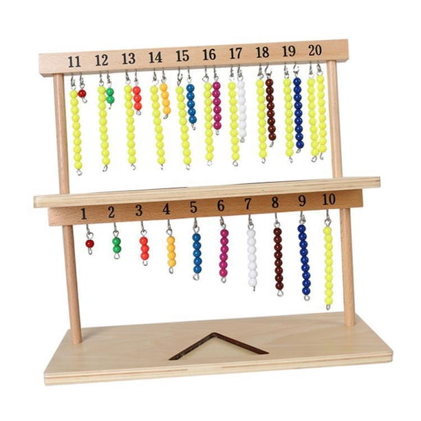 Montessori Checker Board Beads Toy De Cognición De Juguetes Para Niños Para Niños Para Niños