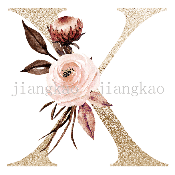 Personalised Name Initial Backpack with Pink Gold Letter Design Girls Kid Nursery Child Pre School Rucksack School Bag Backpack