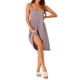 thumbnail image 2 of INSPIRE CHIC Camisón de Algodón para Mujer sin Mangas con Tirantes Finos Vestido de Dormir con Detalle de Espalda Cruzada Ajuste Suelto Ropa de Casa M Púrpura, 2 of 6