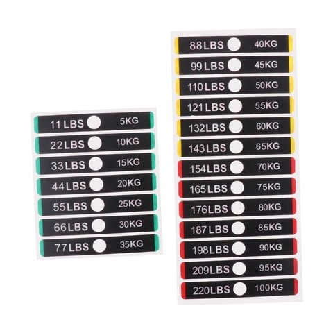Ioensy - Etiquetas Adhesivas De Peso Etiquetas Autoadhesivas De Bloque De Peso Etiquetas Adhesivas De Pila De Peso