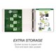 thumbnail image 4 of Carpeta de anillas Samsill con anilla redonda de 5 cm – pack de 4, color blanco, 4 of 6