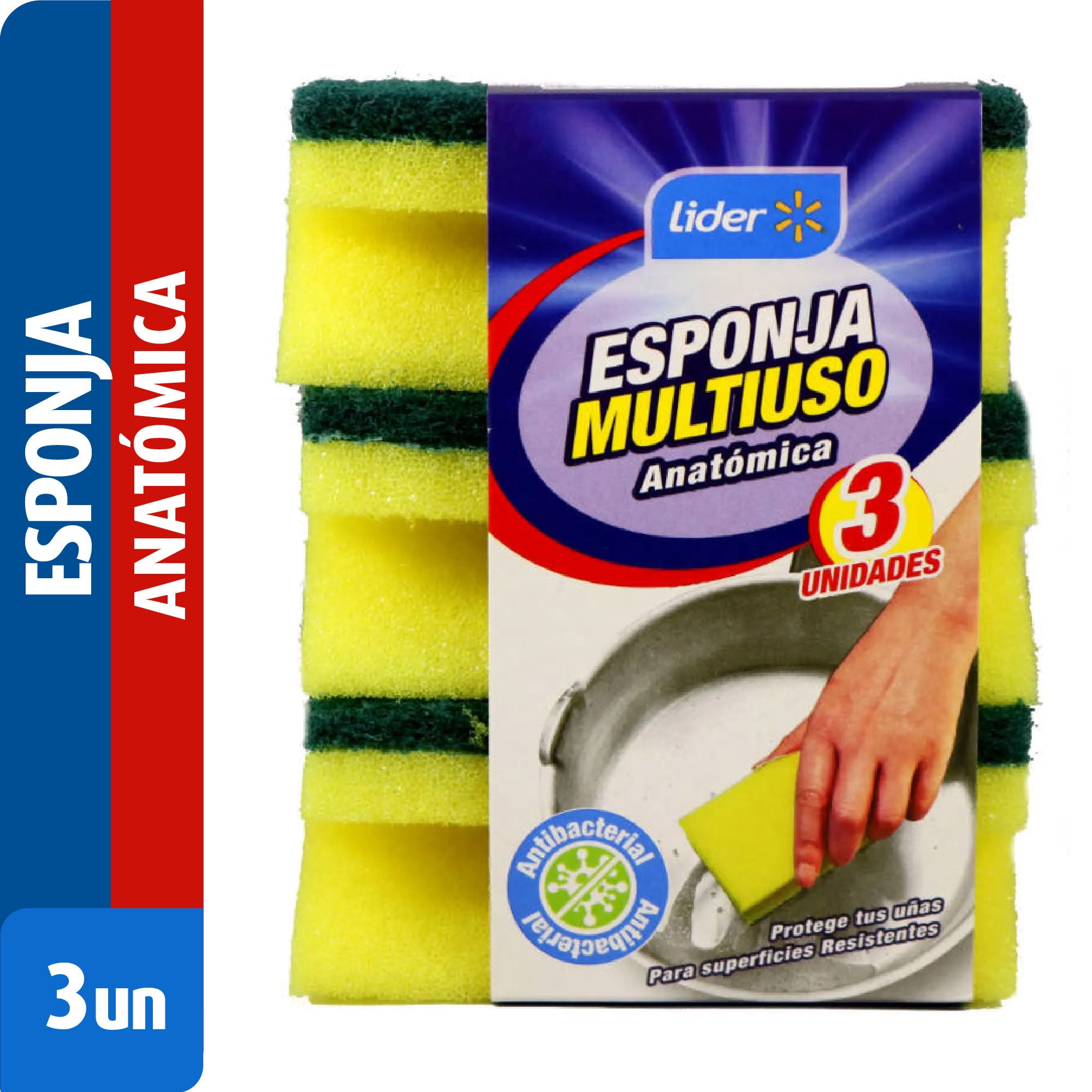 Esponja Anatómica Abrasiva 3 Un Lider