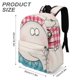 thumbnail image 3 of Gildo (dibujos animados)-theme Backpack, Campus style schoolbag Bookbag with Adjustable Shoulder Straps And Large Zip Compartment, Unisex Travel Bags.42x30x15cm, 3 of 6