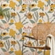 thumbnail image 3 of 1 Roll, PVC Wall Paper, Retro Painted Floral Thickened Moisture-proof Wall Sticker Waterproof Self-adhesive Wallpaper, Creative Floral Pattern Wall Adhesive Roll For Home, Room Decor, Home Decor, 3 of 4