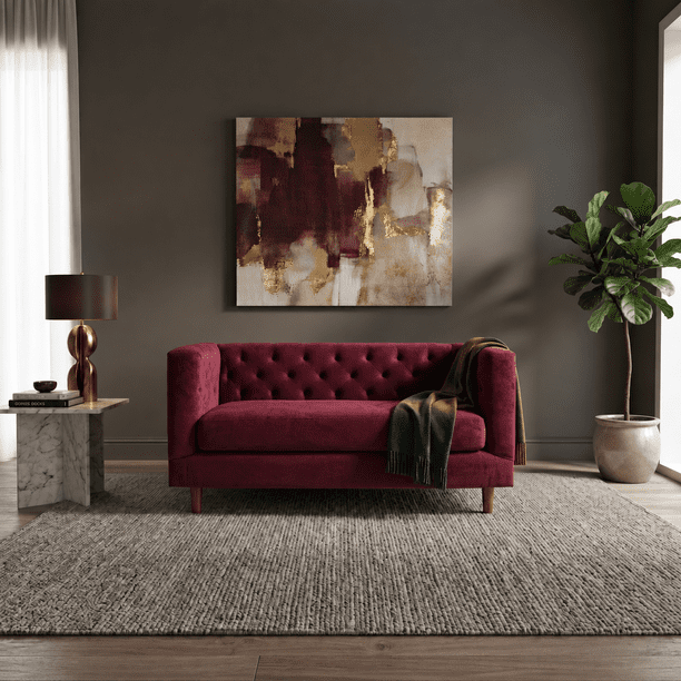 Sofa Brescia 2 C Tela Velvet Vivian Burdeo