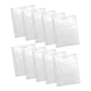 Bothyi - Carpeta De Monedas, Hojas Para Coleccionistas, Resistente, Transparente, Ligera, Con 3 Compartimentos.