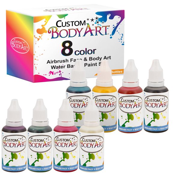 Pintura facial y corporal Custom Body Art 30 ml 8 colores