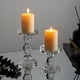 thumbnail image 2 of Set De 2 Candelabro Portavela Cristal Centro Mesa 11 5cm Jhn, 2 of 3