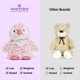 thumbnail image 4 of Peluche de peluche Warmies Pink Penguin, calentable y enfriable, con peso, con peso, con peso, para animales, reconfortantes, con aromaterapia de lavanda, relajantes peluches con peso para la ansiedad, 4 of 4
