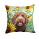thumbnail image 1 of Cojín Sunflowers Labradoodle, 1 of 6