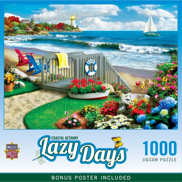 Puzzle MasterPieces Lazy Days Coastal Getaway de 1000 piezas
