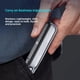 thumbnail image 3 of Cortador de pelo de oído y nariz con pantalla led para hombres y mujeres - Cortador de pelo de ceja y nariz profesional indolor, USB recargable, hojas de doble borde para corte más suave gri, 3 of 3