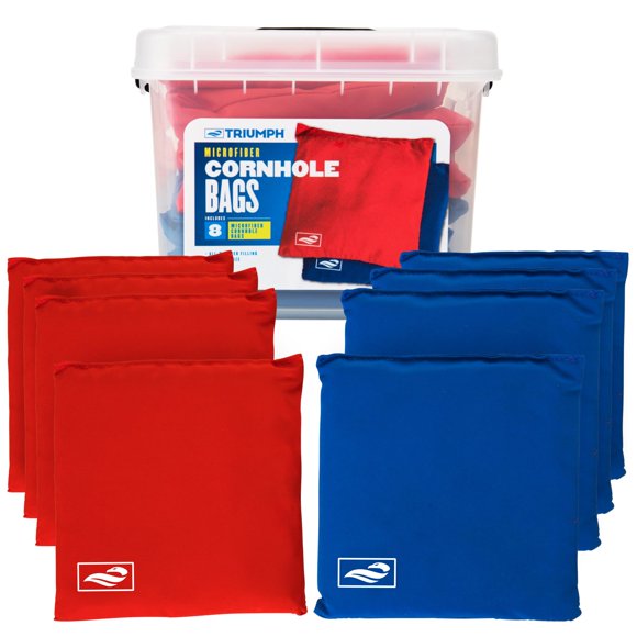 Bolsas de Cornhole Triumph Sports 15 cm Pack de 8 de Microfibra