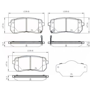 Comline - Pastillas Freno Para Auto Cbp31675