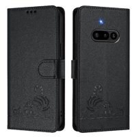 Funda Tipo Cartera Foxdock Para Nothing Phone 3A Con Soporte, Ranuras, Rfid, Diseño De Gato