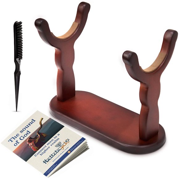 Soporte para Shofar HalleluYAH de Madera – Fabricado en Israel