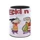 thumbnail image 3 of Ed, Edd y Eddy-theme Cylinder Pen Holder Pencil Organizer with Flannel Lining PVC Leather Material Cardboard Base for study work 10*8CM, 3 of 6