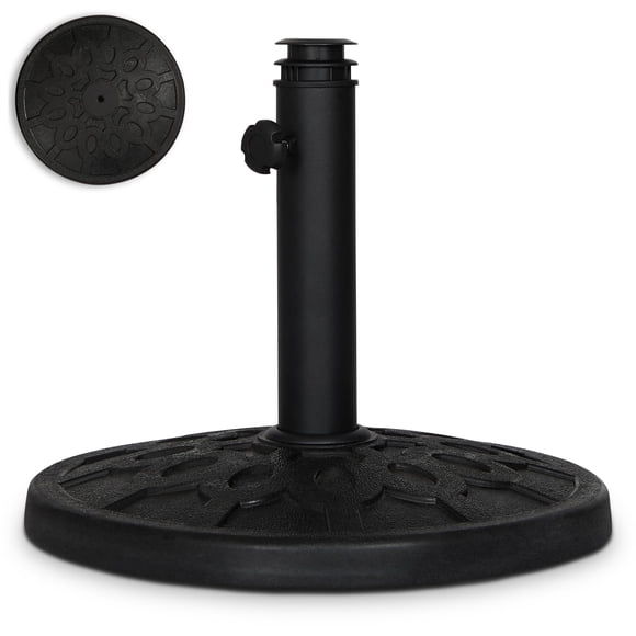 Base para Sombrilla Backyard Expressions 9 kg Recubierta de Resina Negra