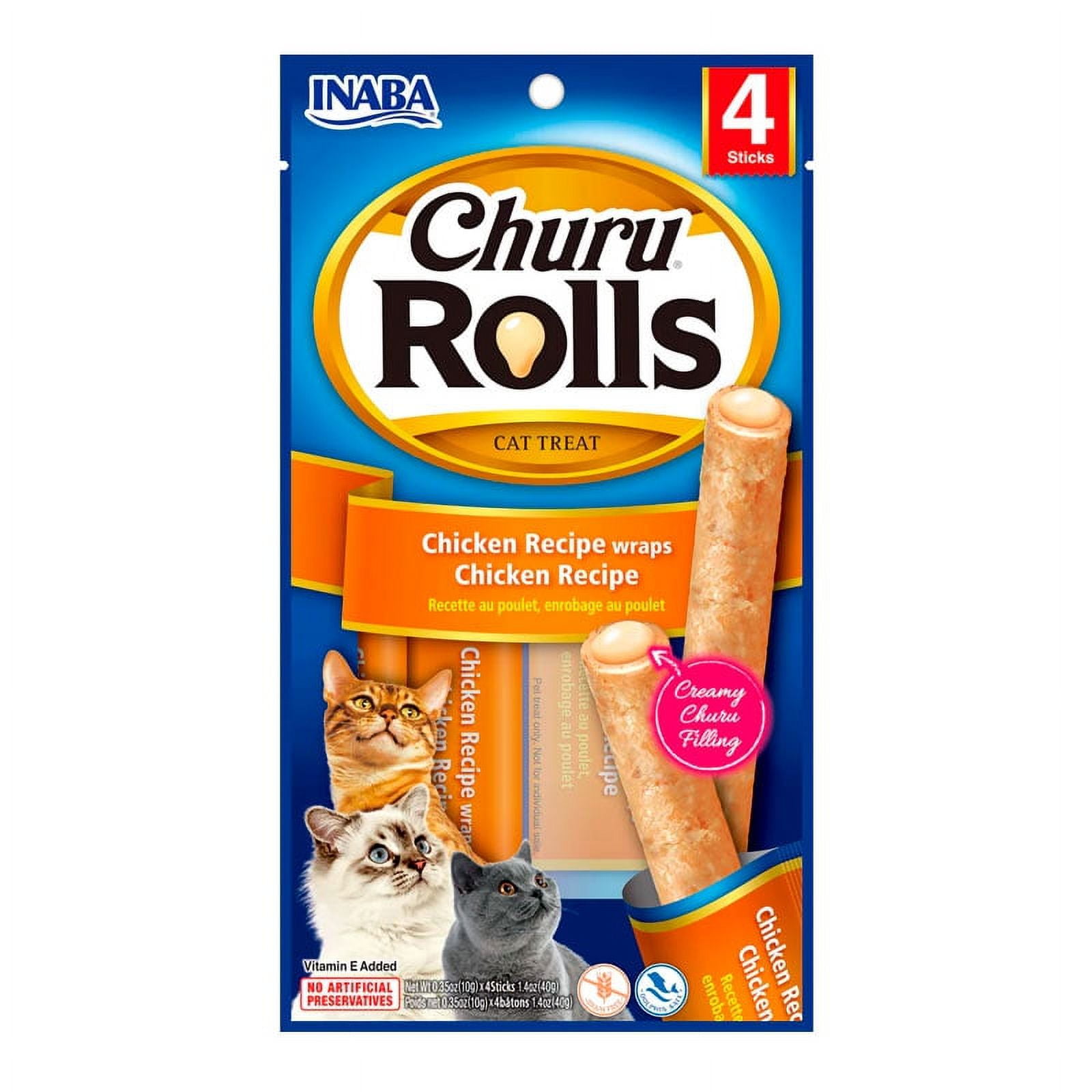 Inaba - Churu Rolls - Palitos Con Pollo Para Gatos 40 Gr