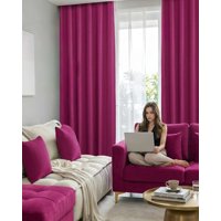 Mylhogar - Set De Cortinas Blackout Engomadas Modernas De Lujo