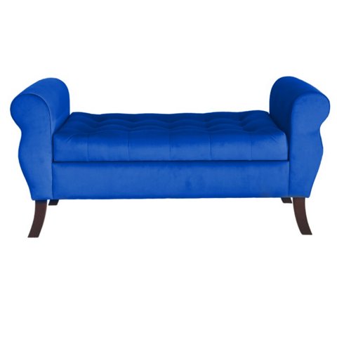 Tapiceria Moderna - Banqueta Baul Diva Color Azul Marino