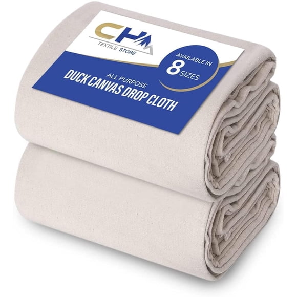 Lienzo Drop Cloth Corporate Hills de 4 x 5 pies, paquete de 2 unidades de algodón