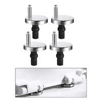 Genérico - 4 Bisagras De Asiento De Inodoro,Tornillo De Goma Expansible Gris