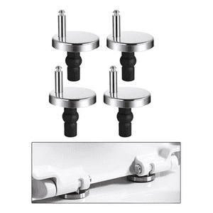 Genérico - 4 Bisagras De Asiento De Inodoro,Tornillo De Goma Expansible Gris