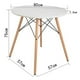 thumbnail image 2 of Mesa de comedor redonda Blanca Eames 80cm, 2 of 6