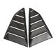 thumbnail image 4 of 1 Par Black Vent 1/4 Quarter Side Window Louver Cover para Chevrolet Camaro, 4 of 5
