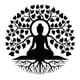 thumbnail image 1 of Buddha Tree Malet Wall Art Art Religious Relig Religious Decoración De Pared De Arte Zen Decoración De Pared De 40 Cm, 1 of 5