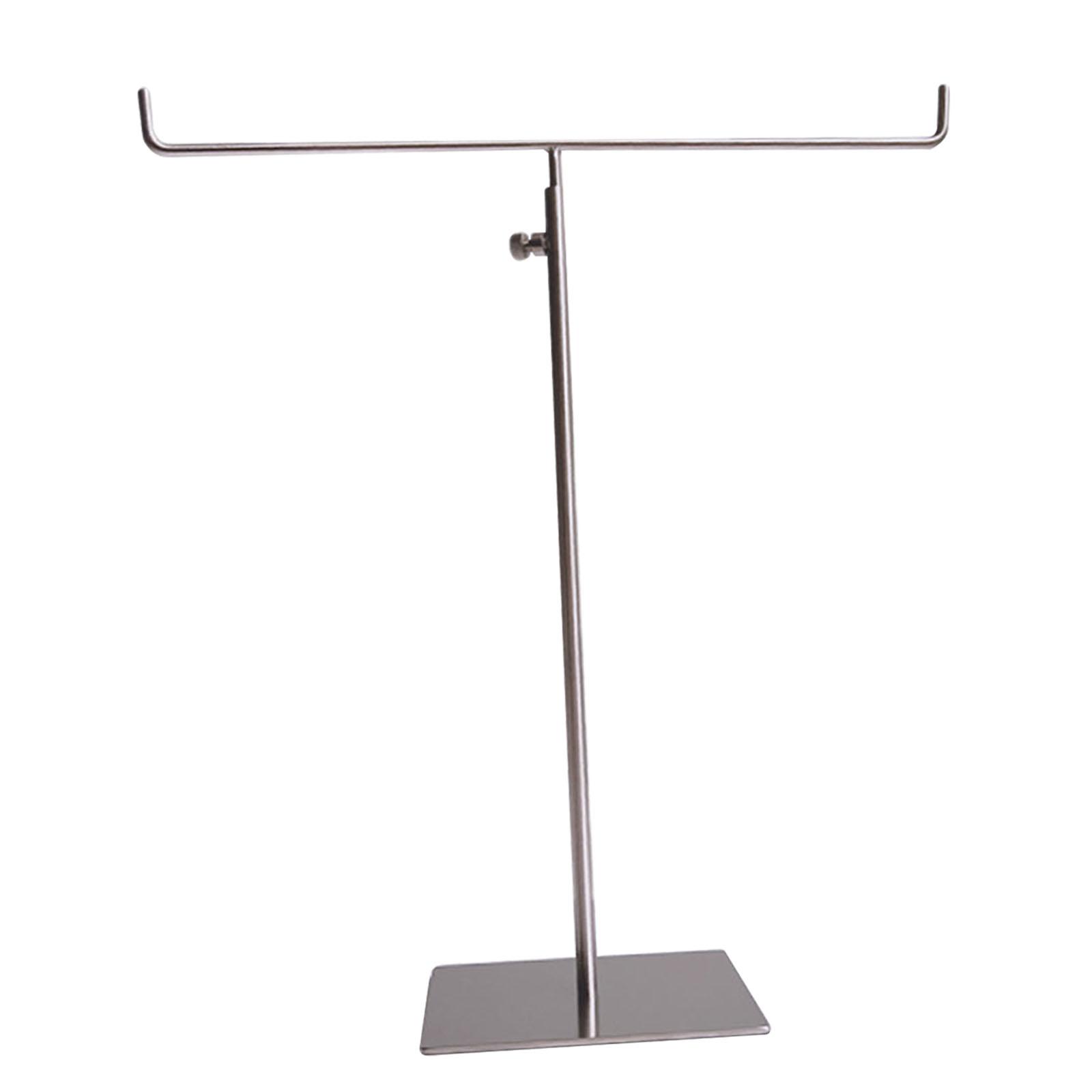 Bothyi - Acero Inoxidable Base Estable Versátil Del Soporte De Exhibición De La Barra T De La Joyería De La Encimera