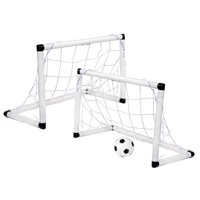 Magideal - Porterías De Fútbol Para Niños, Conjunto De Mini Porterías De Fútbol, Balón De Fútbol De Entrenamiento Ligero, Red De Portería De Fútbol Para Patio Tr