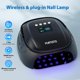thumbnail image 3 of Lámpara de uñas Purtato 126W inalámbrica recargable UV LED mate, 3 of 7