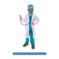 Tododisfraceschile - Disfraz Doctor O Enfermero Con Acc. Talla 5 A 6 Años