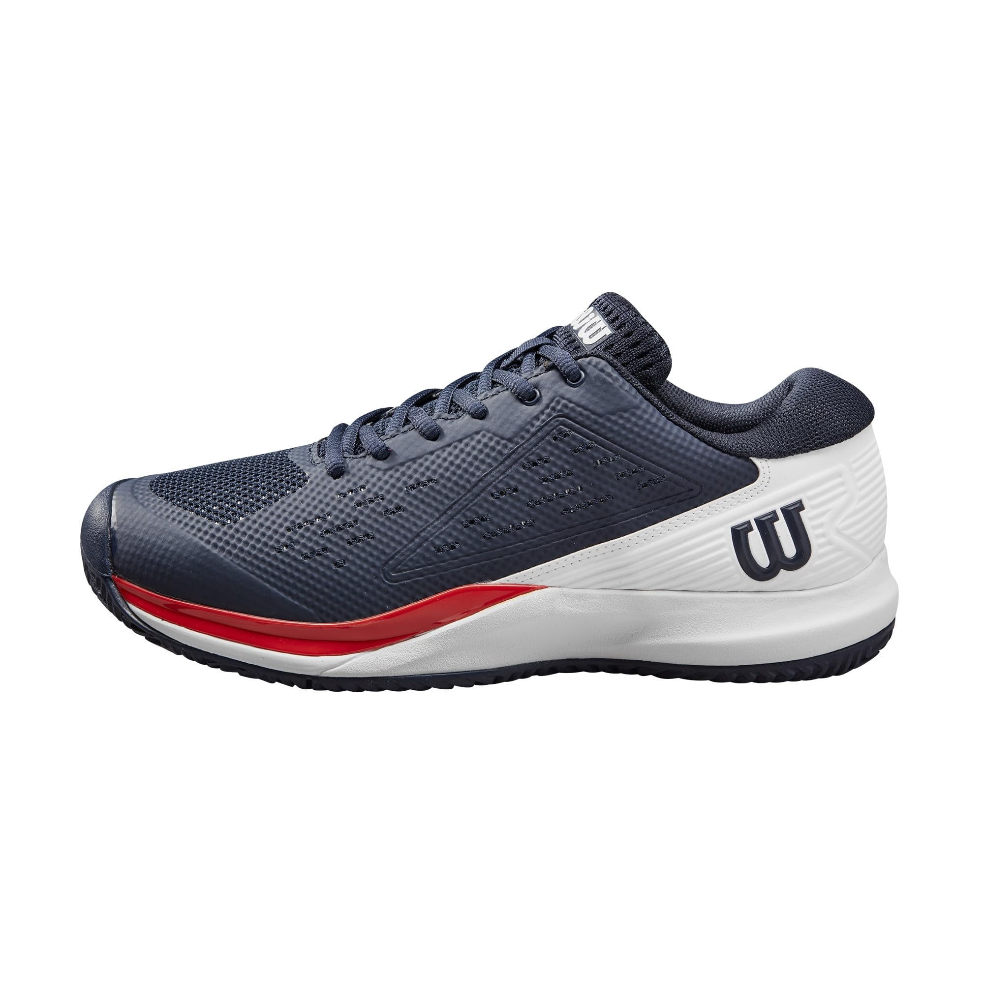 Zapatillas De Tenis Wilson Rush Pro Ace Para Hombre, Azul Marino, Blanco/infrarrojo