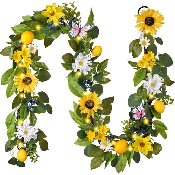 Guirnalda Valery Madelyn Limones Girasol 6ft LED