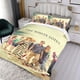 thumbnail image 3 of El Loto Blanco Conjunto de sábanas temático, trío de piezas, cómodo y amigable con la piel, diseño único, regalo de decoración para el hogar para familiares, amigos y fans,135cm *200cm, 3 of 6