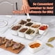 thumbnail image 3 of Bandeja dividida para servir, caja para aperitivos Dingerjar con tapa y asa, 3 of 7