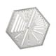 thumbnail image 1 of Regla Hexagonal De Acero Inoxidable útil Para Retales, Regla Para Acolchar Hexagonal Para El Hogar, 1 of 5