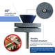 thumbnail image 5 of Afilador de cuchillas de corindón para cortacésped (2021), universal, compatible con cualquier taladro eléctrico o manual, con muelas de doble capa, fácil de usar y resistente a los daños (gris)., 5 of 7