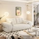 thumbnail image 3 of Human Dog Bed, Lazy Sofa Couch, 78.7" Multi-Functional Foldable Sofa Bed, 3-in-1 Teddy Fabric Foam-Filled Sleeper Sofa Bed for Living Room,Guest Bed,Playroom,Beige/White, 3 of 3