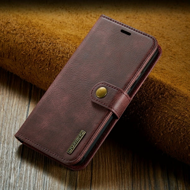 Premium Leather Magnetic Kickstand Shockproof Removable Flip Protective Cover Wallet Case For IPhone 14 13 12 Pro Xs Max XR