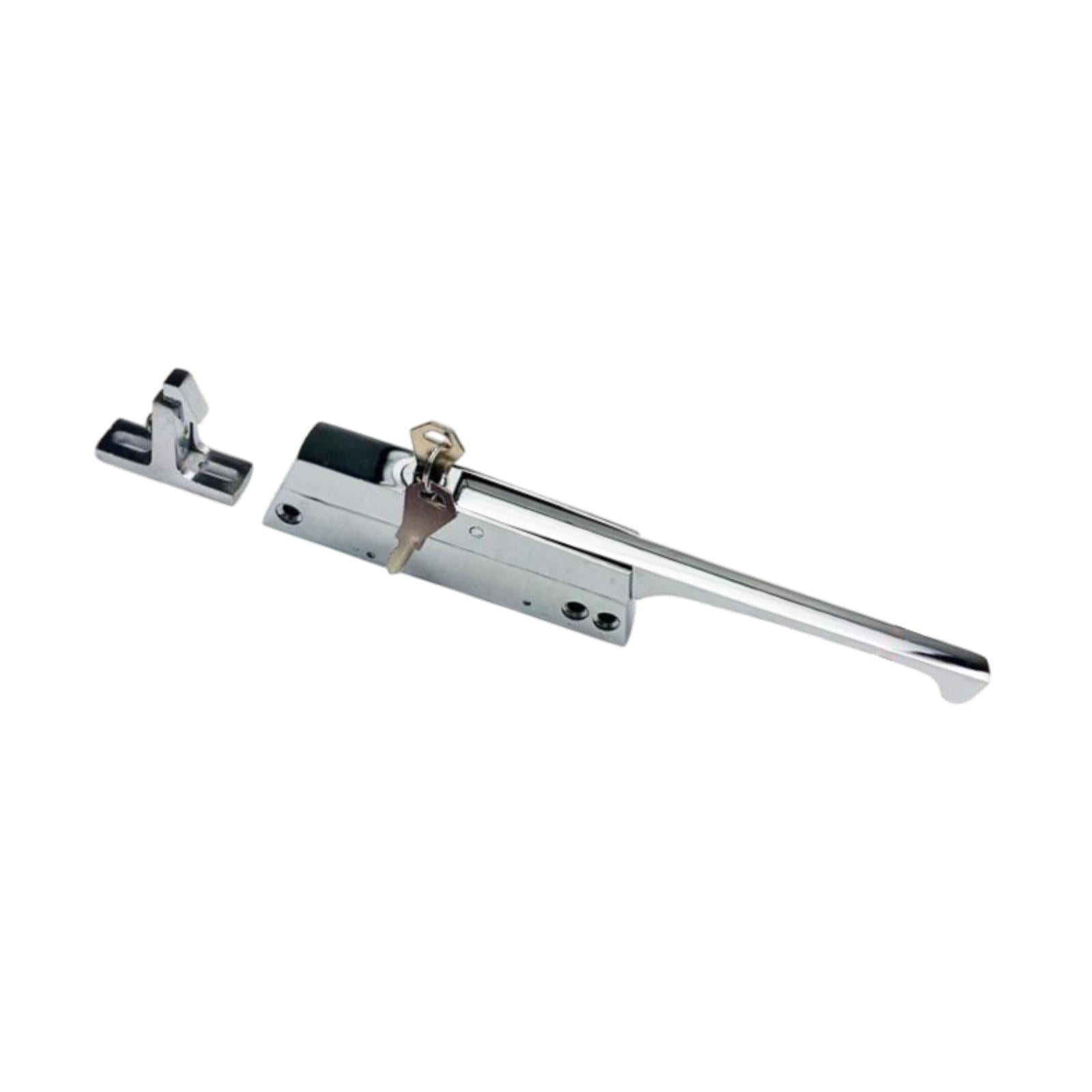 Magideal - Cerradura Para Puerta De Cámara Frigorífica, Juego De Manijas Para Puerta De Cámara Frigorífica, Pestillos De Bloqueo De Gabinete Ajustables, Kit De C Cx1240