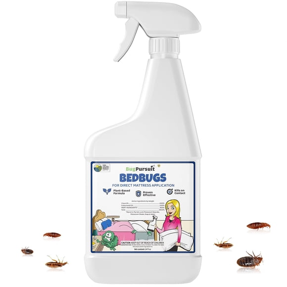 Spray Natural Para Matar Chinches 710 Ml 100% De Base Biológica Del Usda