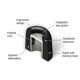 thumbnail image 2 of Almohadillas COMPLY 400 Core Series negras, talla pequeña, 2 of 4