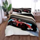 thumbnail image 1 of Motor Race Duvet Cover Set Double Bed Linen Set Bed Sheets, 1 of 5