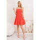thumbnail image 2 of Mini Vestido Corto Pabilos Primavera Mujer Unicolor Moderno 3370, 2 of 3