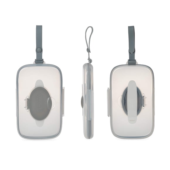 Dispensador de toallitas para bebé Dr. Talbot's Deluxe para viaje, gris