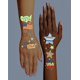 thumbnail image 5 of Tatuaje temporal XO, Fetti 54 con brillo nocturno, 5 of 8